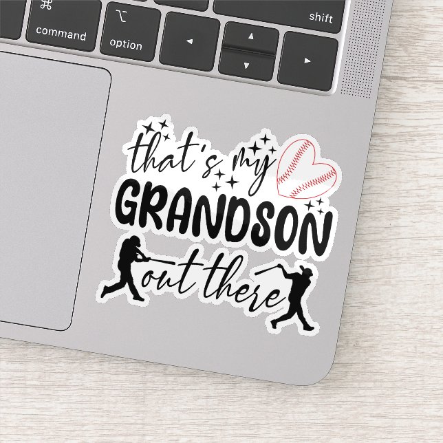 Pegatina Es lo que dice mi nieto ahí fuera. (Detalle)