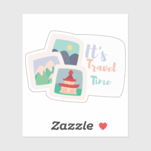 Pegatina Es tiempo de viaje
