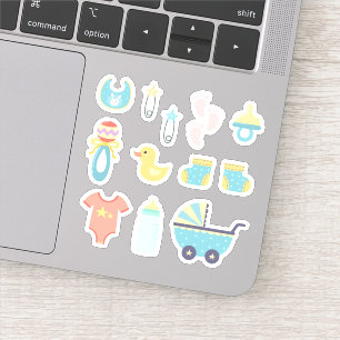 Pegatina Es un Baby Shower de Boy Blue