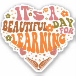 Pegatina es un día hermoso para aprender regalos de profeso