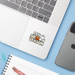 Pegatina es un diseño de temporada espeluznante