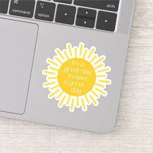 Pegatina Es un gran día de felicidad positiva