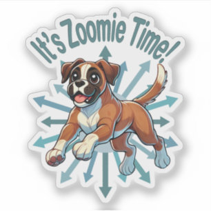 Pegatina Es Zoomie Time Boxer