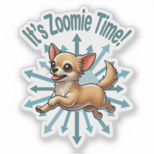 Pegatina Es Zoomie Time Chihuahua