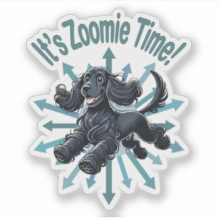 Pegatina Es Zoomie Time Cocker Spaniel