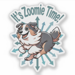 Pegatina Es Zoomie Time el Pastor Australiano