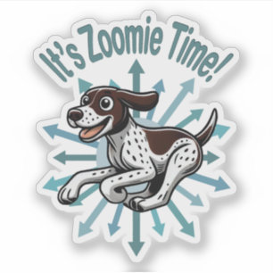 Pegatina Es Zoomie Time German Shorthtransmitió Pointer