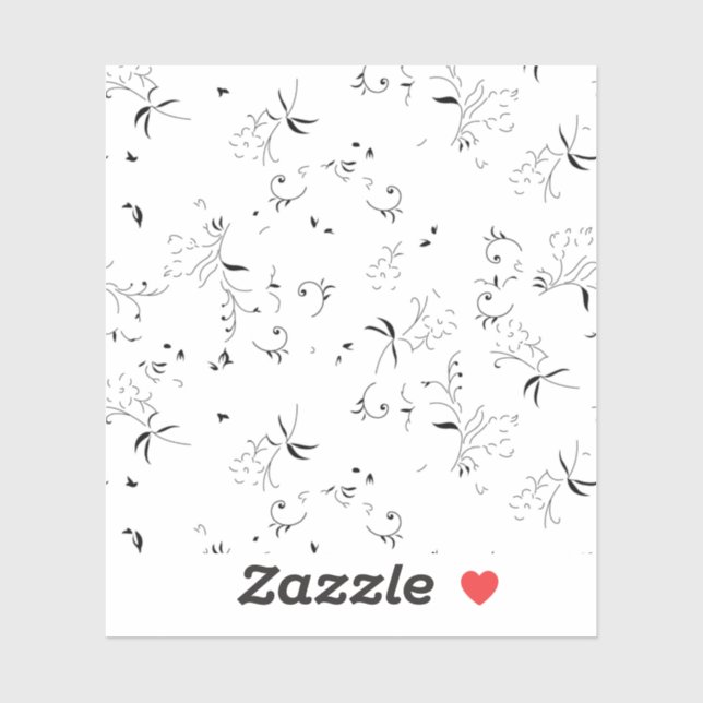 Pegatina esbozo Diseño Cuarenta y Nueve (Hoja)