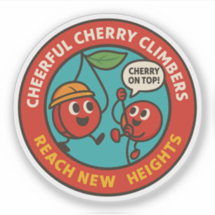 Pegatina Escalada Motivacional de Aventura Fruta