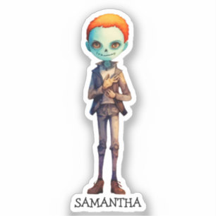 Pegatina Escandaloso pero lindo niño zombi - Adorable Macab