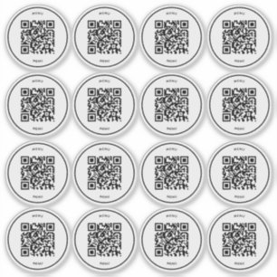 Pegatina Escanear código QR del menú Restaurante y Café