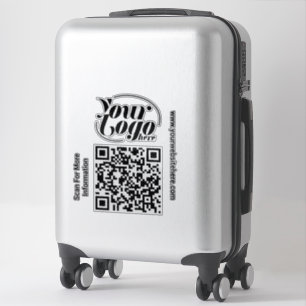 Pegatina Escáner de código QR Texto personalizado Empresari