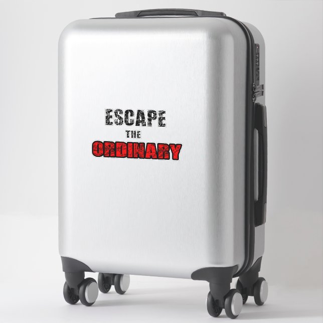 Pegatina Escapar de lo ordinario (Maleta)