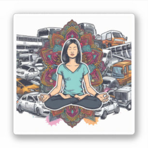 Pegatina Escape meditativo