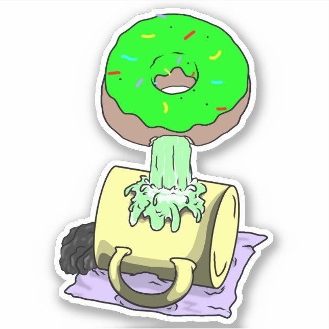 Pegatina Escasez De Café (Anverso)