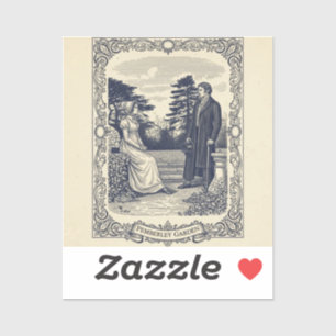 Pegatina Escena de Darcy y Elizabeth