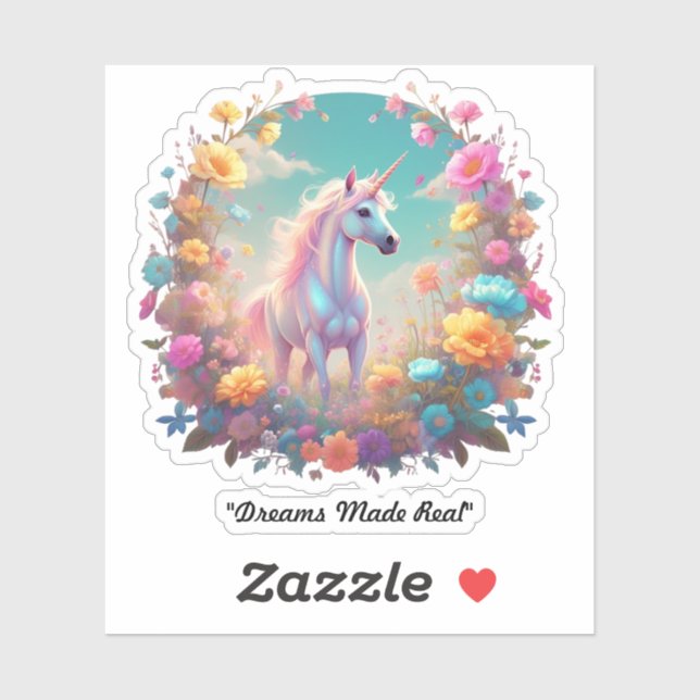 Pegatina "Escena mágica armoniosa" (Hoja)