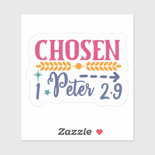 Pegatina Escrito de una manera estilizada (Hoja)