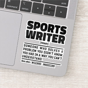 Pegatina Escritor Deportivo Definición Sustantivo Escritura