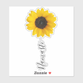 Pegatina Escritura de Namaste Stem de girasol