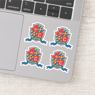 Pegatina Escudo conocido de encargo inicial del escudo del