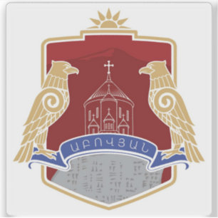 Pegatina Escudo de Abovyan (República de Armenia)