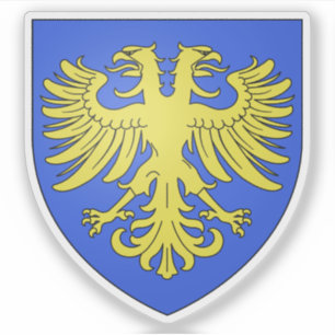 Pegatina Escudo de Alençon, Orne, Normandía