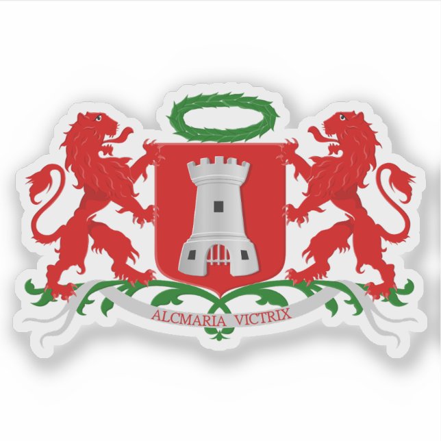 Pegatina Escudo de Alkmaar (Países Bajos) (Anverso)