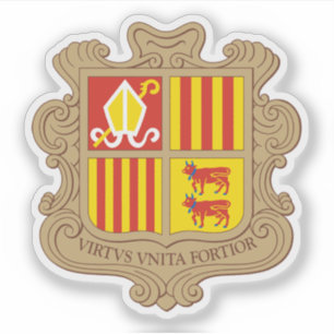 Pegatina Escudo de Andorra