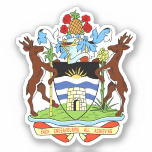 Pegatina Escudo de Antigua y Barbuda