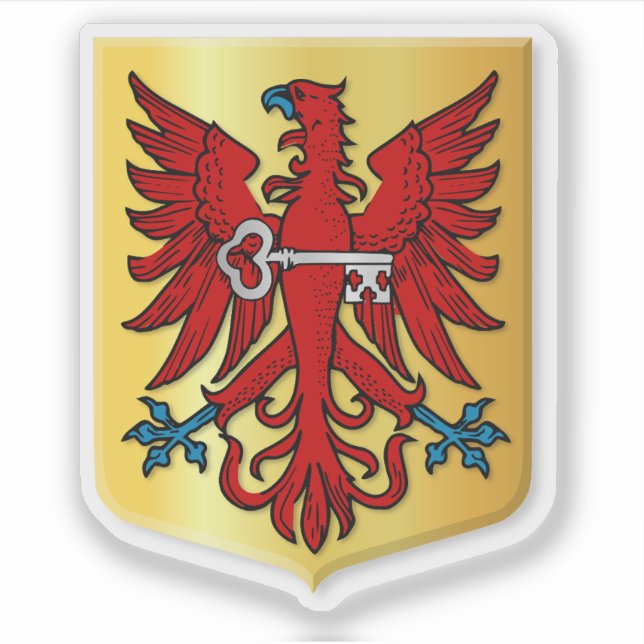 Pegatina Escudo de Apeldoorn, Países Bajos (Anverso)