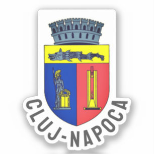 Pegatina Escudo de armas Cluj-Napoca, Rumania