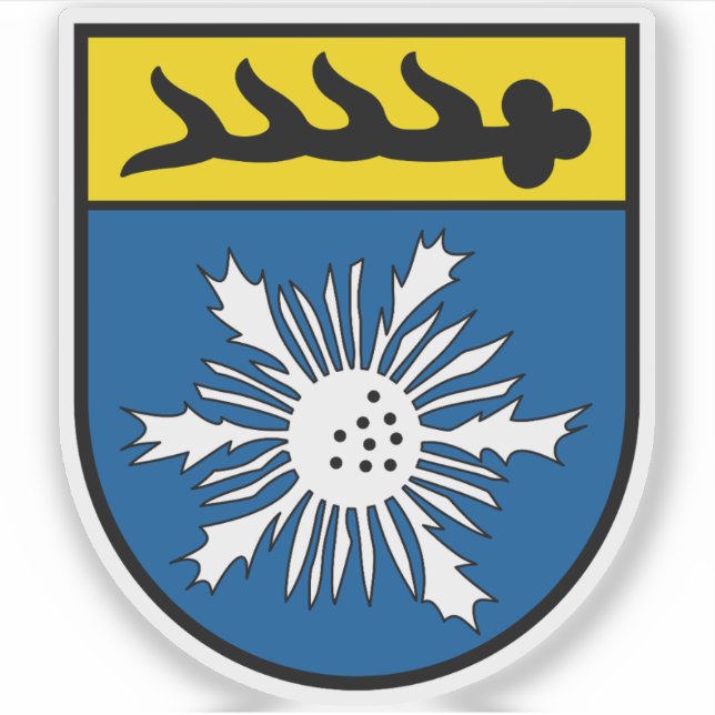 Pegatina Escudo de armas de Albstadt, Alemania (Anverso)