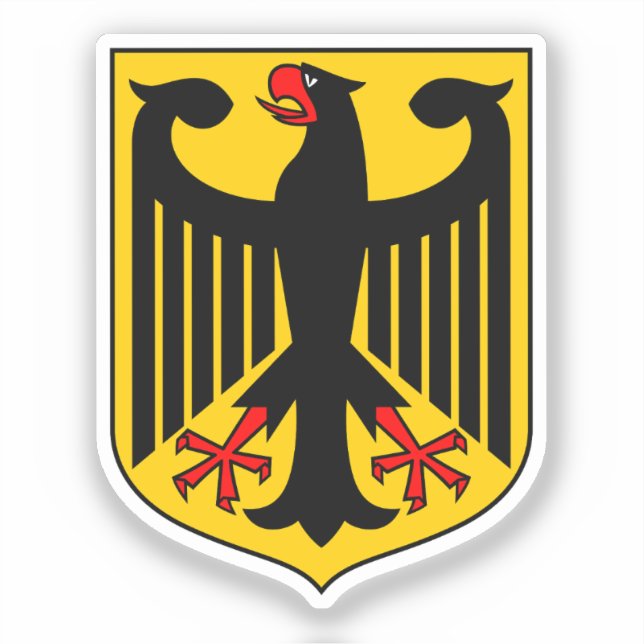 Pegatina Escudo de armas de Alemania (Anverso)