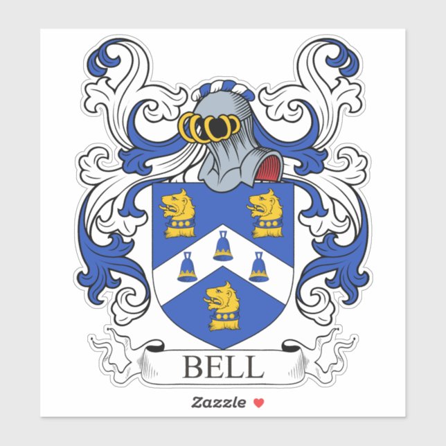 Pegatina Escudo de armas de Bell (Hoja)