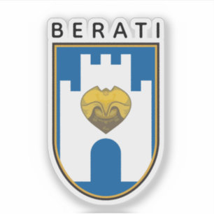Pegatina Escudo de armas de Berat (Albania)