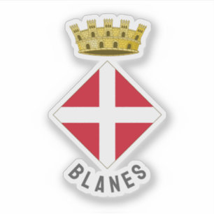 Pegatina Escudo de Armas de Blanes, Cataluña