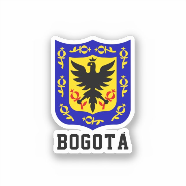 Pegatina Escudo de armas de Bogotá, Colombia (Anverso)