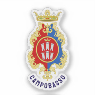 Pegatina Escudo de armas de Campobasso, Italia