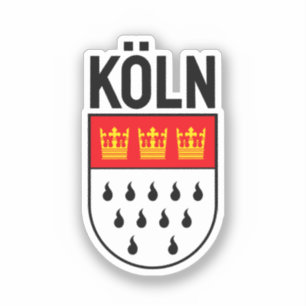 Pegatina Escudo de armas de Colonia (Alemania)