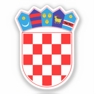 Pegatina Escudo de armas de Croacia