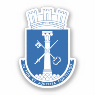 Pegatina Escudo de armas de Drammen, Noruega