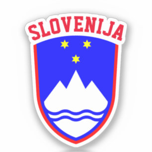 Pegatina Escudo de armas de ESLOVENIA