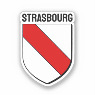 Pegatina Escudo de armas de Estrasburgo, Francia