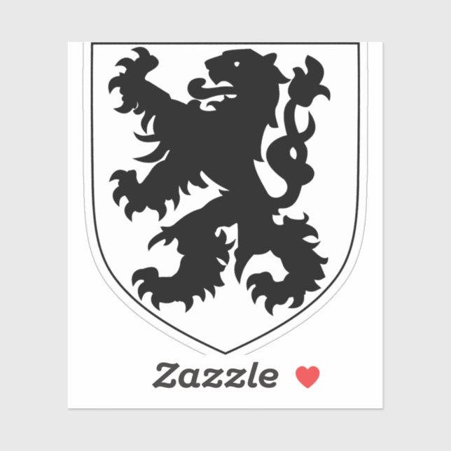 Pegatina Escudo de Armas de Flandes (Hoja)