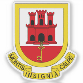 Pegatina Escudo de armas de Gibraltar