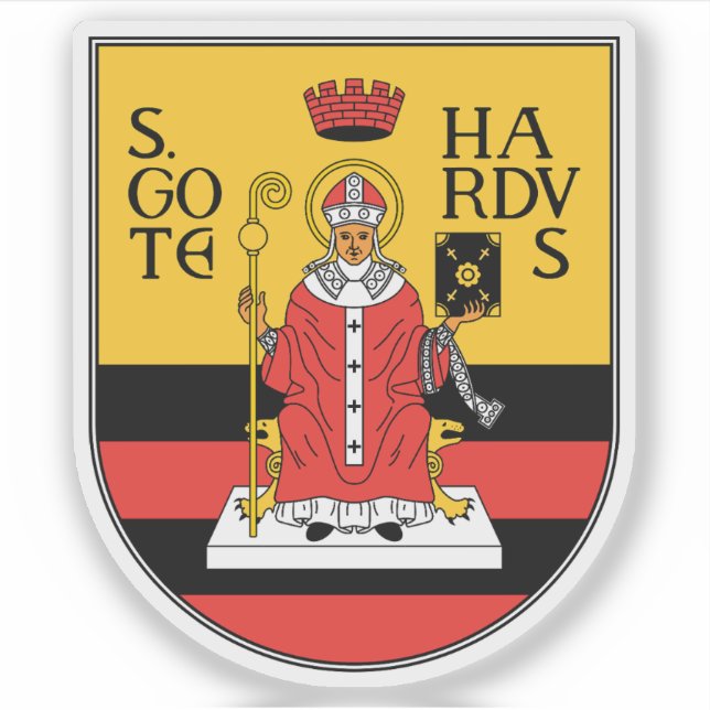 Pegatina Escudo de armas de Gotha, Alemania (Anverso)