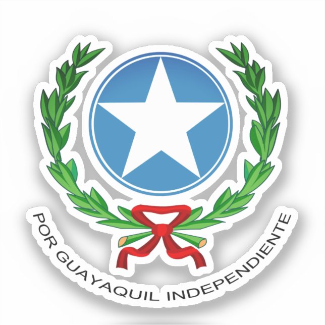 Pegatina Escudo de armas de Guayaquil (Anverso)