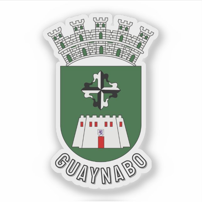 Pegatina Escudo de armas de Guaynabo, PR (Anverso)