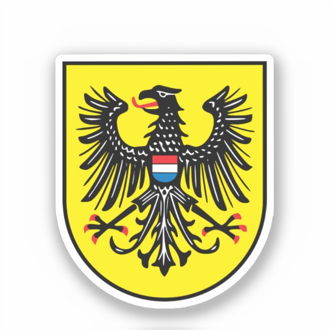 Pegatina Escudo de armas de Heilbronn, Alemania (Anverso)